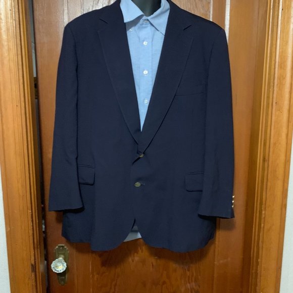 Tailor's Bench Navy Wool Suit Coat - Picture 13 of 16